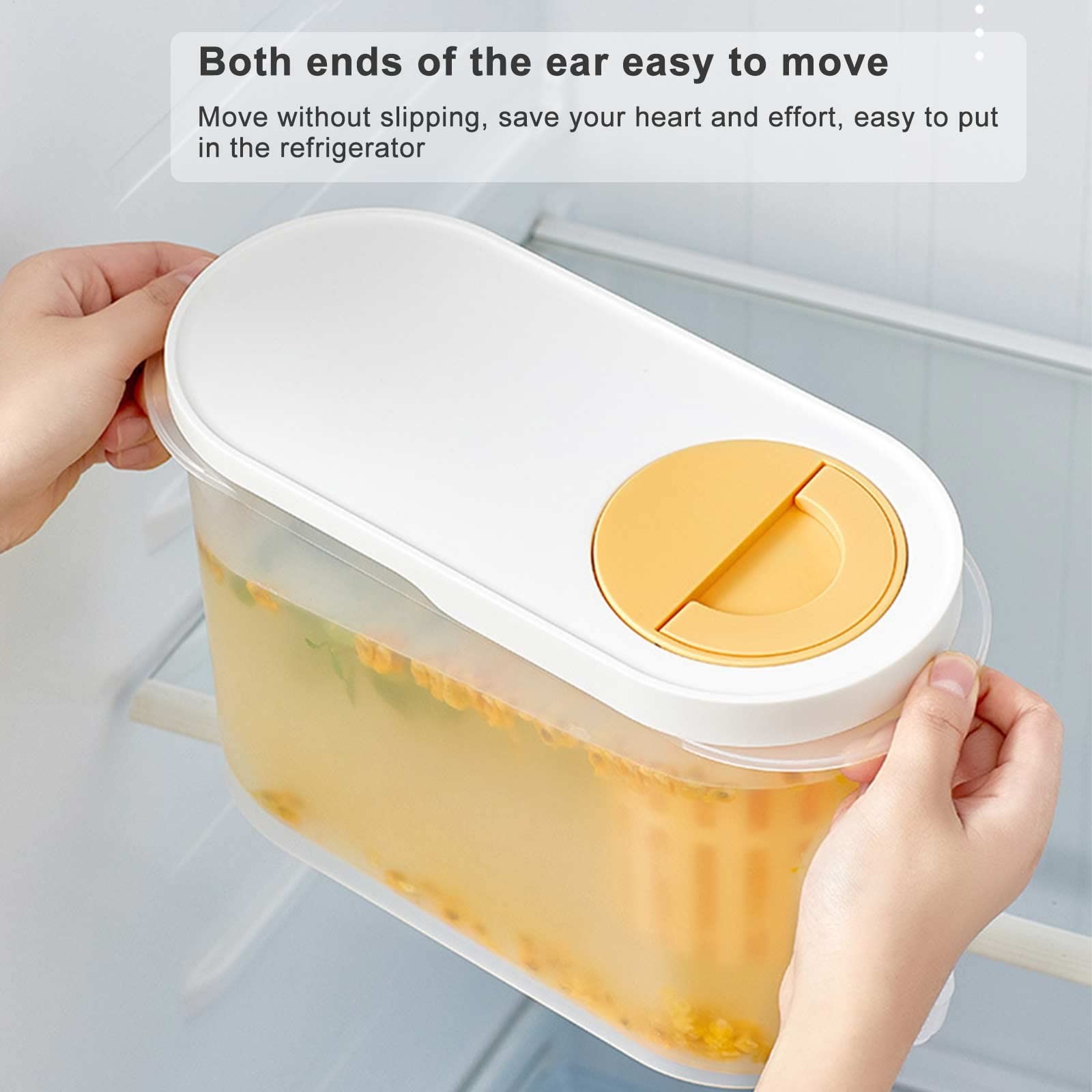 3.9L Large Refrigerator Ice Drink Container Plastic Juice Coffee Maker Cold Brew Filter Water Kettle With Spigot