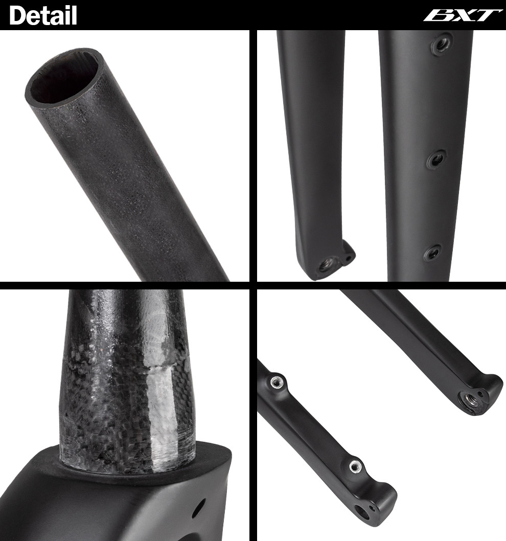 27.5 Carbon Mountain Bike Fork Road Gravel Disc Brake Fork 650B Carbon Fiber Fork 700C