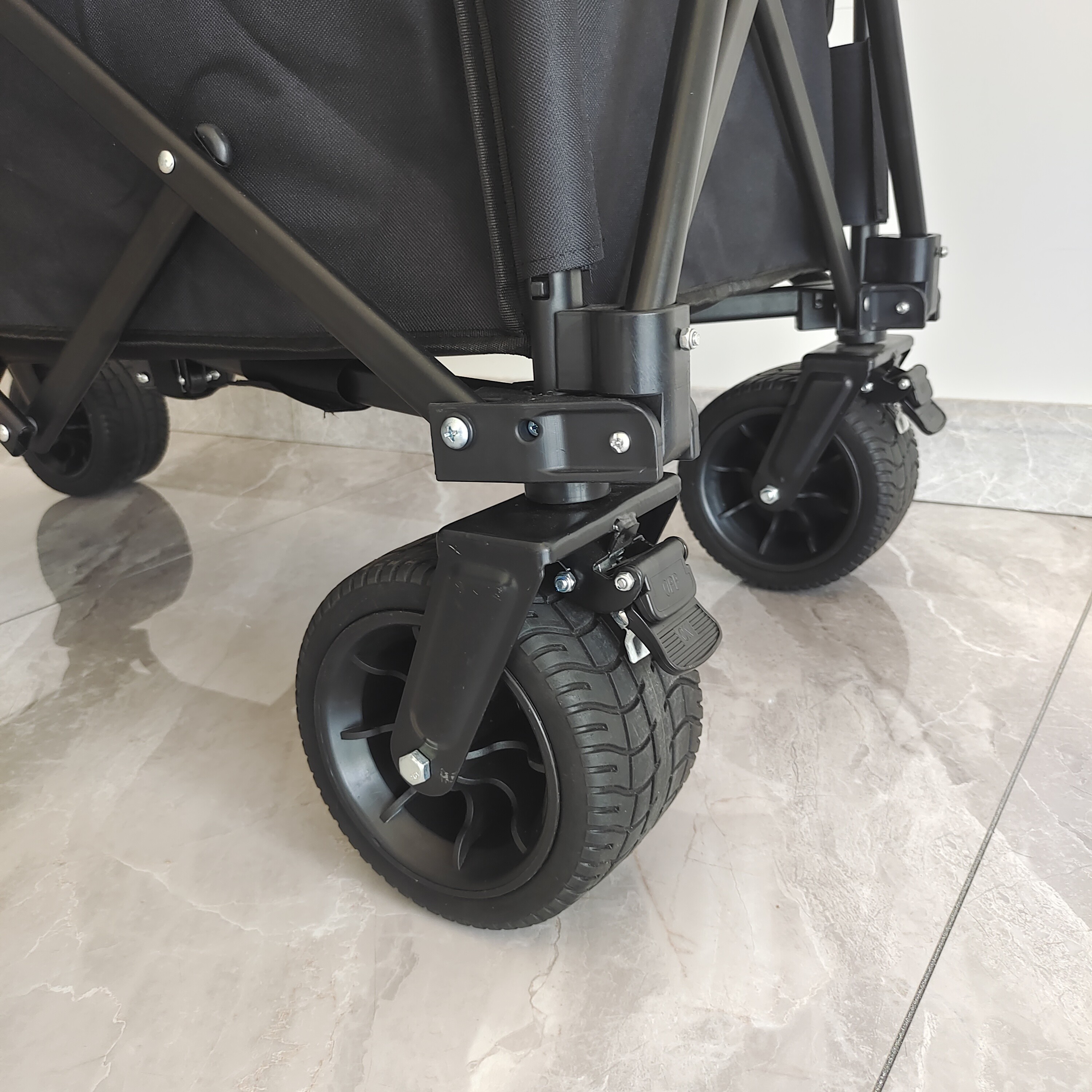 Adjustable Handle Multi Purpose Wide Wheels Welding Beach Cart Collapsible Wagon
