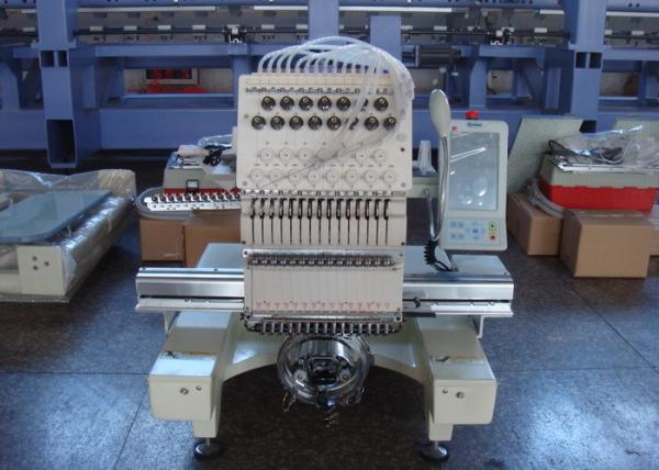 Jackets Towels Bags Single Head Embroidery Machine , Industrial Embroidery