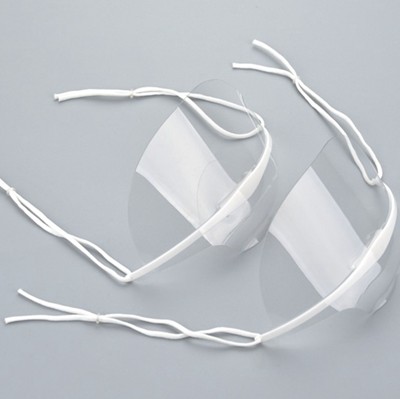 Transparent plastic catering kitchen beauty smiling mask