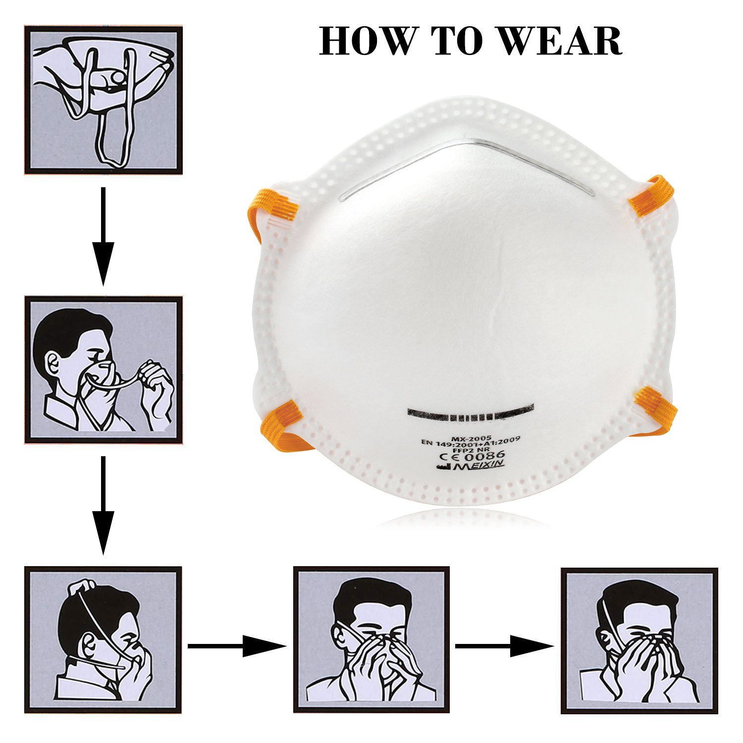Custom Printed FFP3 Face Mask Non Woven Fabric Respirator Face Mask Breathable