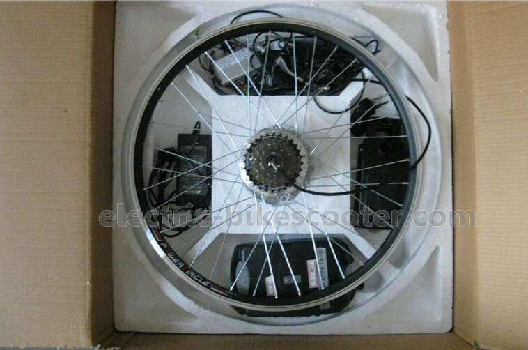 38km/H 48V 500W Electric Bike Conversion Kit Disc Brake Powerful Rear Gear Motor