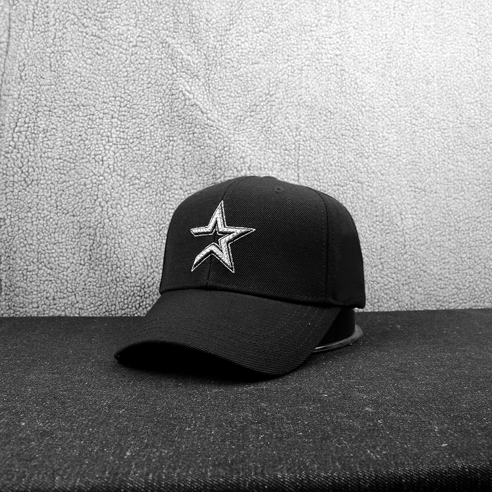 Wool Baseball Cap China Supplier 6 Panel Embroidered Baseball Hats black 