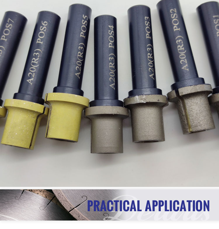 Sharp Cutting Edge Diamond End Mill CNC Router Bits for Marble Granite Grinding CN JIN
