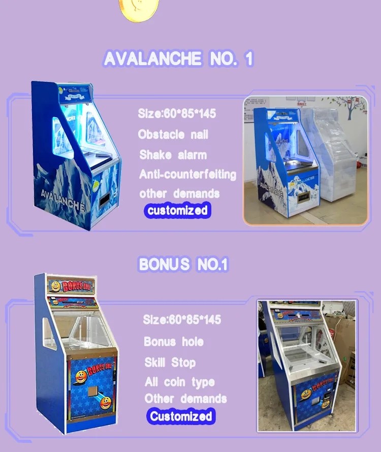 1 Player Outdoor Arcade Games Coin Pusher Equipment Tabletop Arcade Cabinet