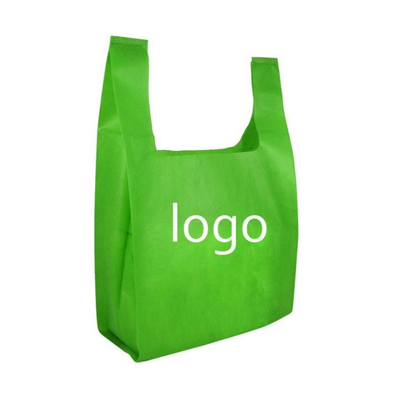 Latest Design Custom Eco-Friendly Reusable Vest T Shirt Nonwoven Supermarket Tote Grocery Market Shopping Carry Gift PP Non Woven Bags for Sale