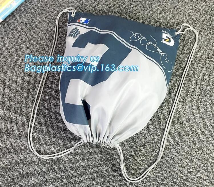 Promotion Custom Eco Friendly Sublimation Polyester Folding Shopping Bag,Promotional Sports Gym Sack Polyester Drawstrin