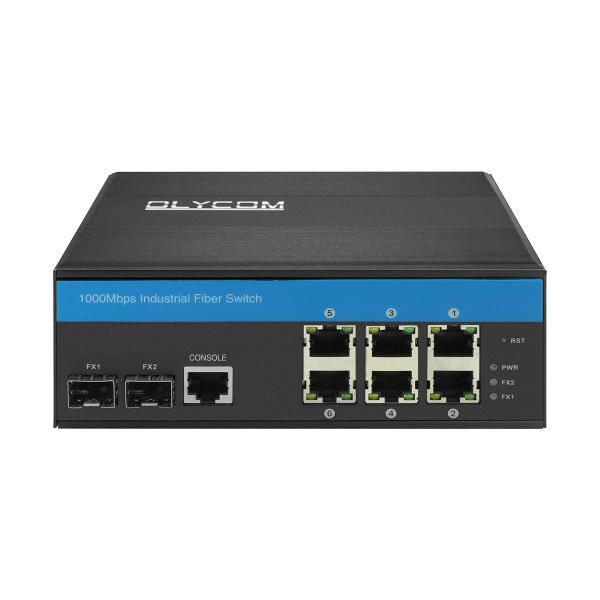 Quality 6RJ45 Ports Industrial Managed POE Switch for sale