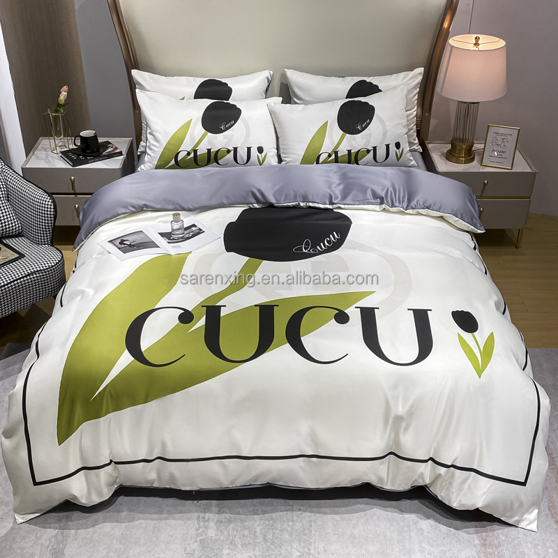 100% Polyester Pillowcase Duvet Cover Sets Luxury Bedding Set for Adult Home Bed Cover