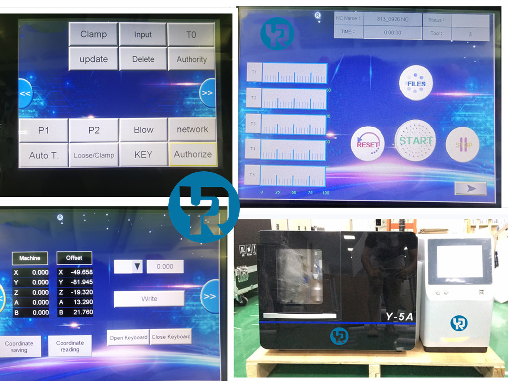 Five Axis Tooth Milling Machine Vertical Horizontal Processing For PMMA