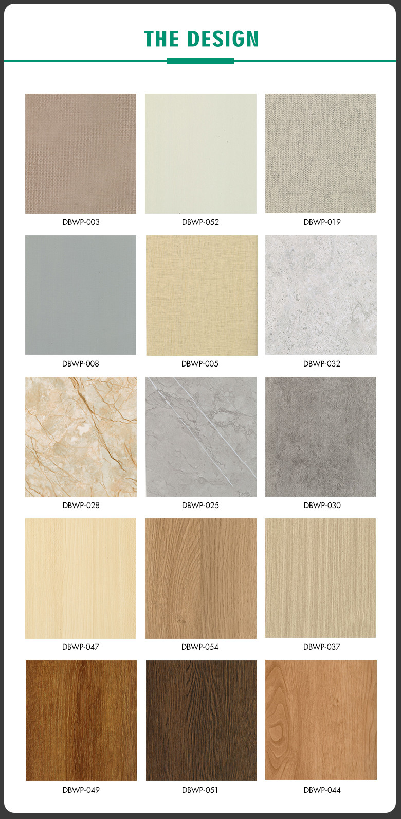 Wood Color And Marble Color Environmentally Friendly Indoor Wood Plastic Wood Grain PVC Interior Decorative Wall Panel