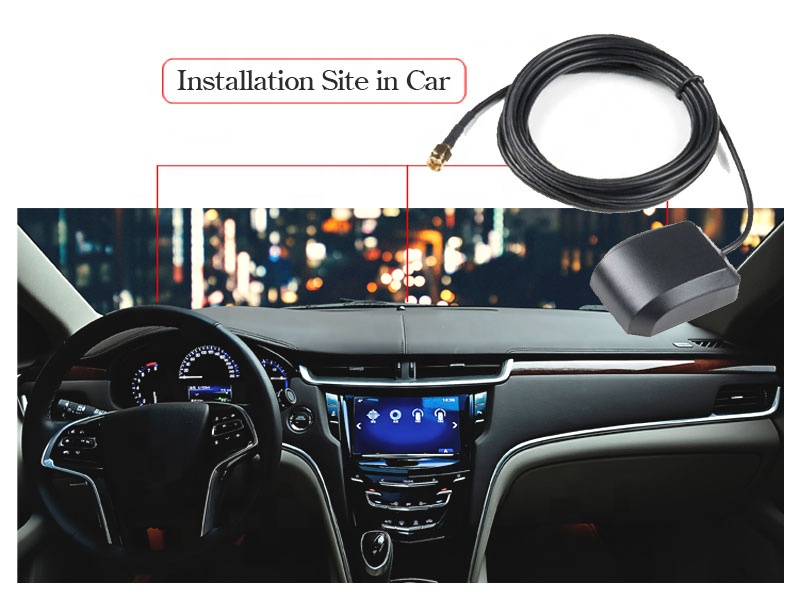 25±3dBi Gain Vertical Polarization GPS/Glonass/Beidou/Calileo Navigation Antenna for Car