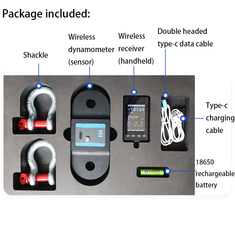 High Precision Load Cell Tensile Meter Wireless Dynamometer 1T 3T 5T 10T