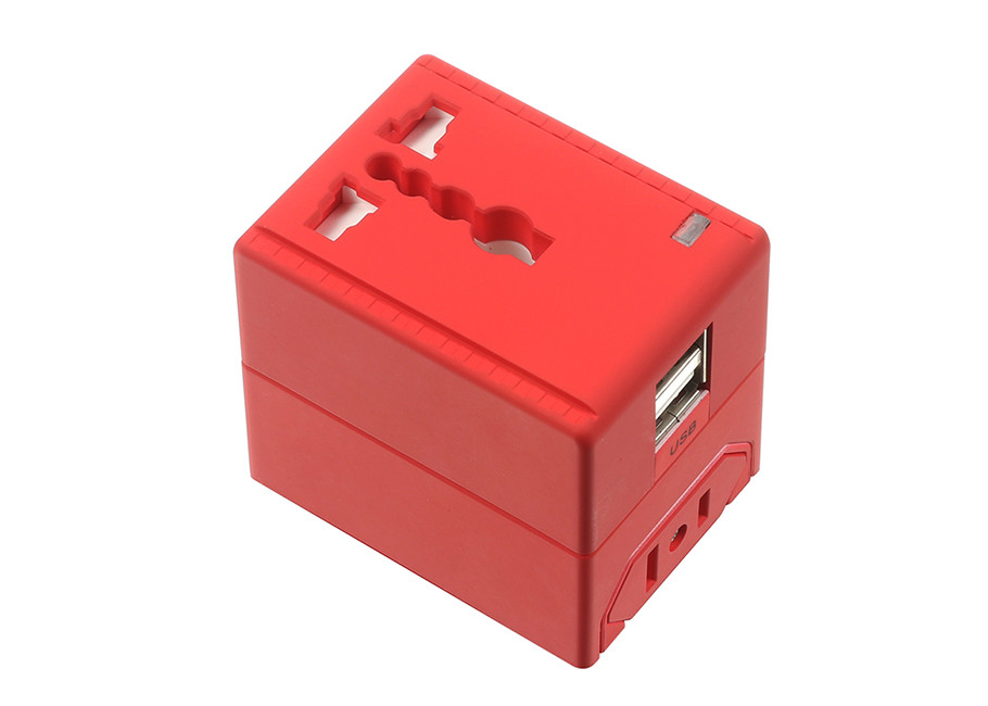 5V 2.4A AU UK US EU AC Surge Travel Plug Adapter , All In One World Travel Adapter