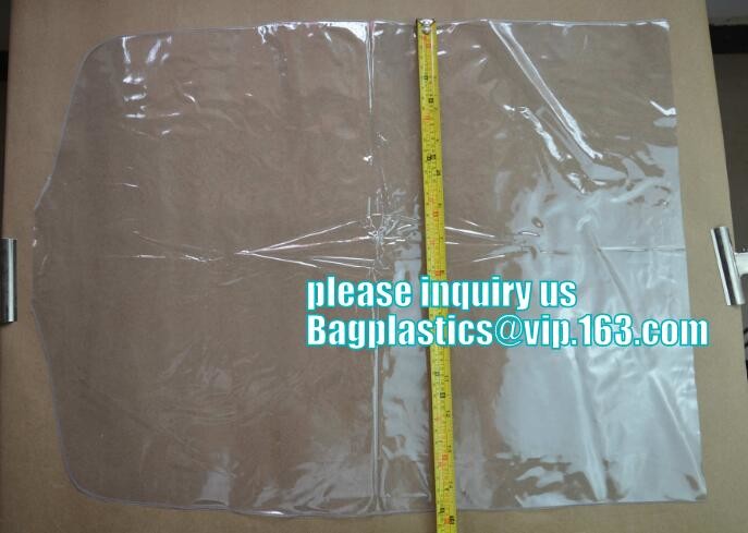 garment packaging bag cover dry clean poly garment bag rolls,laundry dry cleaning garment bag,Clear Polythene 21x4x54'',