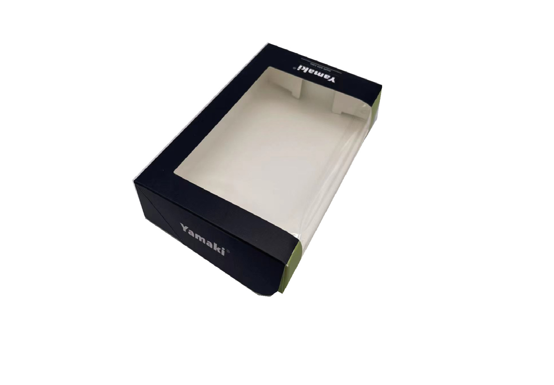 350GSM White Cardboard Paper Sushi Box With Anti Fog PVC Window