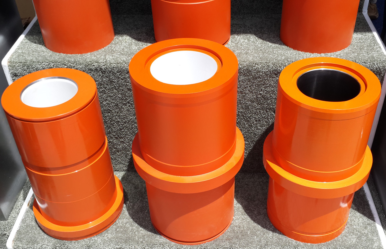 Weatherford E-2200 mud pump Zirconia Liners, LINERS FOR MP-16 MUD PUMP, PISTONS FOR MP-13 MUD PUMP, MP10 MUD PUMP