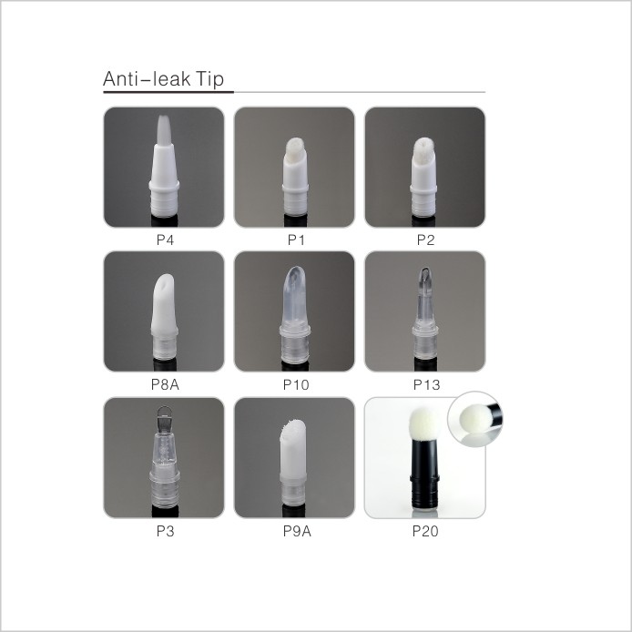 Mini Aluminum Empty Nail Pen With Brush Lipgloss Applicator Empty Eyeliner Pencils