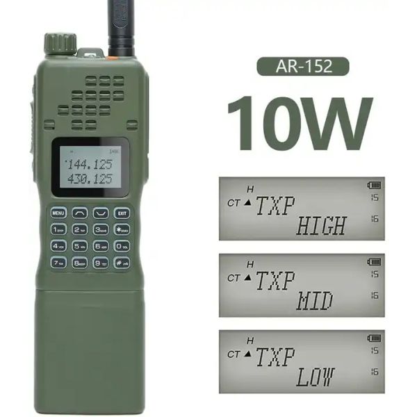 Two Way 10W Radio Walkie Talkie Baofeng AR-152 Waterproof Durable