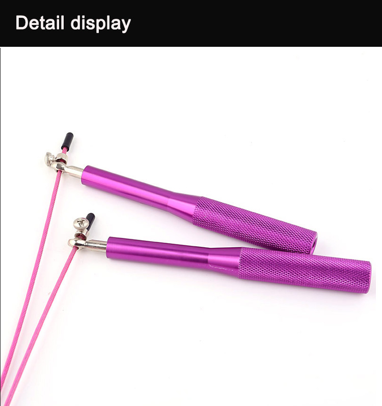 Ball Bearing Crossfit Jump Rope For Beginners Adjustable Steel Coated