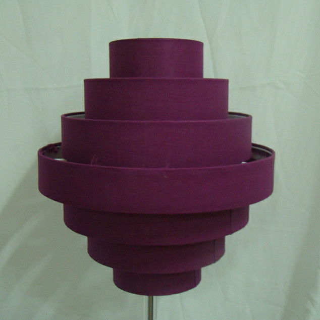 Blue Overlapped Easy Fit Pendant Shade TC 7 Layer E27 E12 Socket