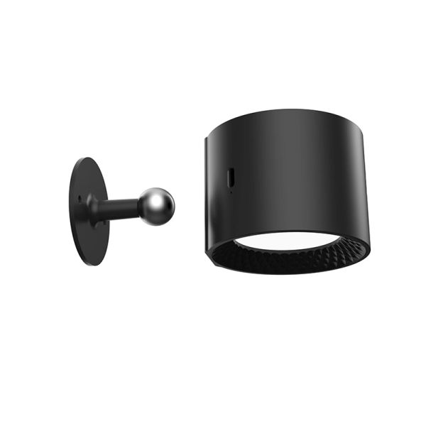 Movable LED Sconce Wall Lamp Reading Light Magnetic Install Touch Remote Control For Bedside