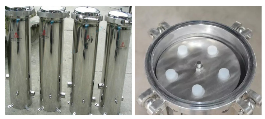 High Pressure PP Pleated Clear Water Filter Housing / Water Filter Cartridge Housing