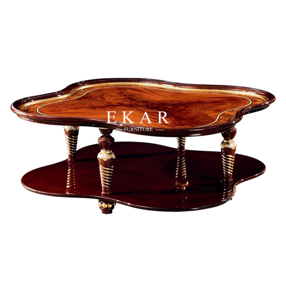 Living Room European Style Classic Wooden Coffee Table