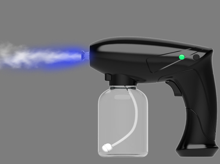 Electric Wireless Atomization Disinfection Gun Handheld Blue Usb Rechargeable Disinfection Spray Gun