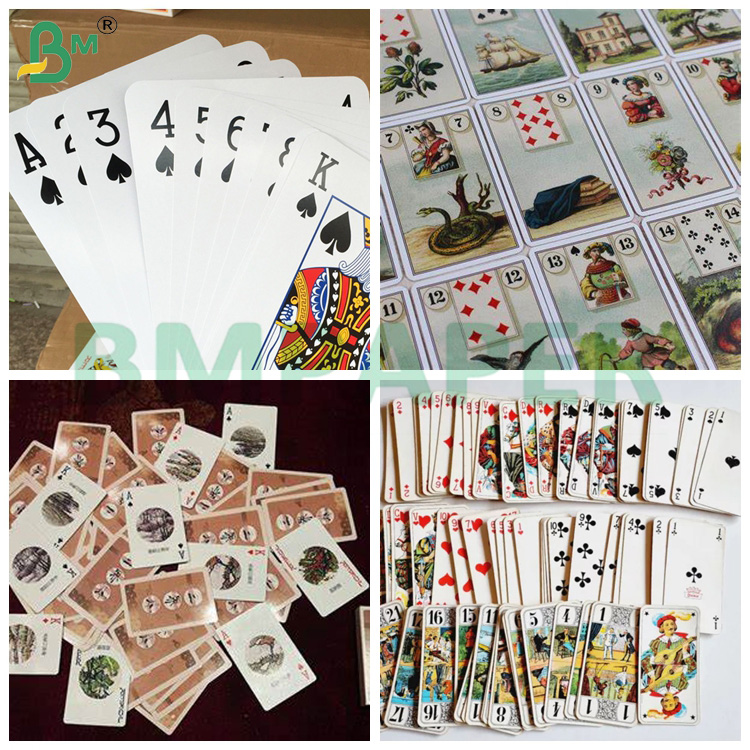 310gsm Light - proof Black Core Poker Paper Board Double Side Coated 70 * 100 cm