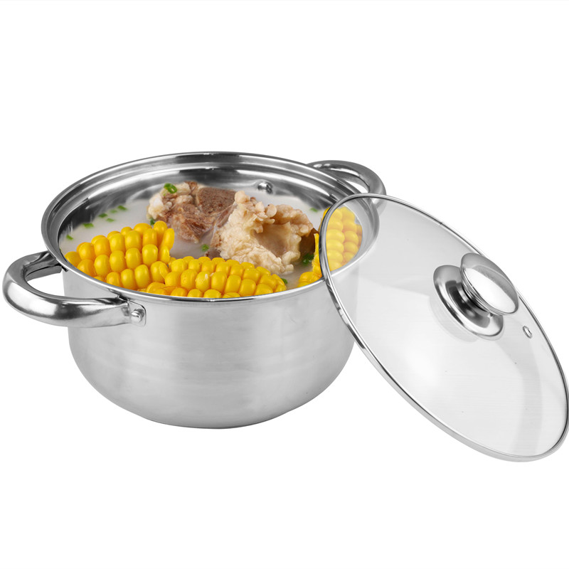 Restaurant 12pcs Stainless Steel Cookware Set Customized Logo