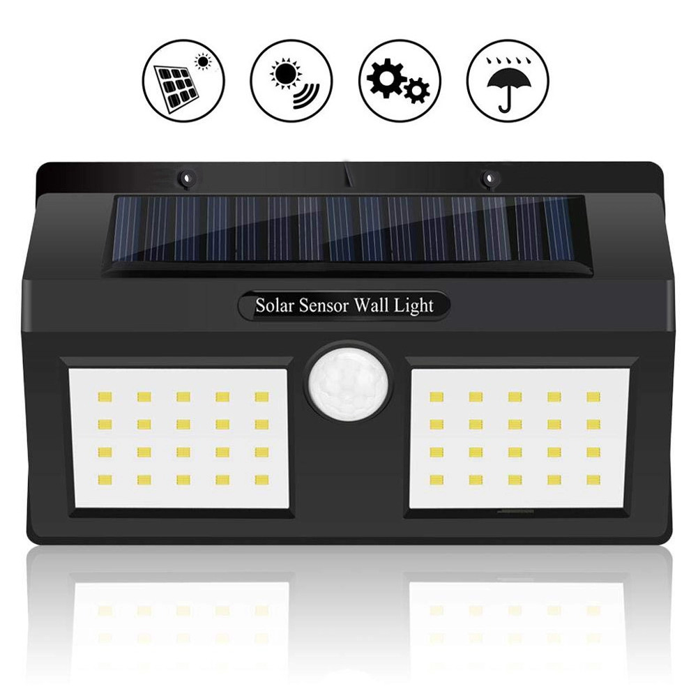 IP65 Waterproof Motion Sensor Outdoor Wall Lights Solar Powered For Square Park