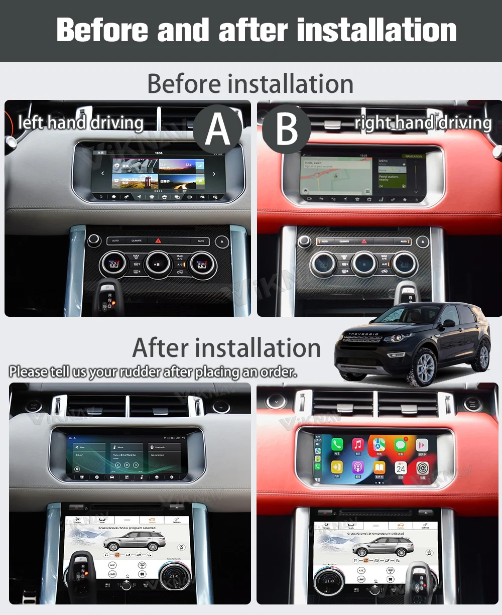Android Auto Car Radio For Range Rover sport L494 2013-2017 Touch Screen Multimedia Player GPS Navigation Head Unit