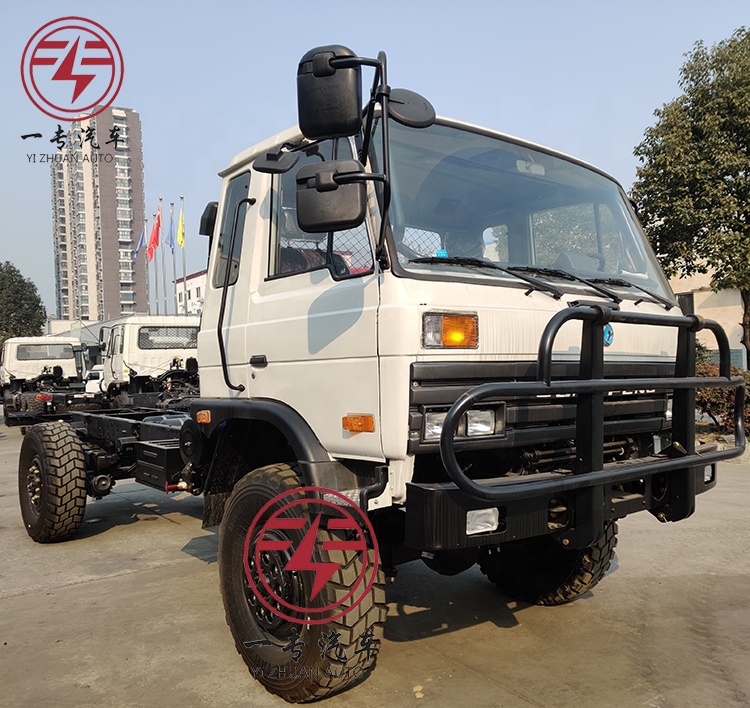 RHD 4x4 Chassis 190HP Diesel Engine Off Road Truck Euro 3 Emission Standard ABS None