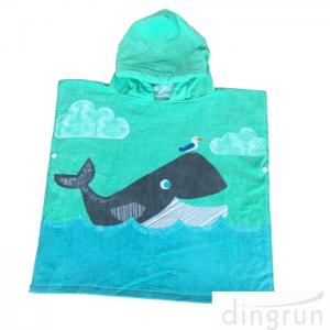 Buy cheap Cute Dolphin Hooded Poncho Beach Towel Reactive Printed For Girls & Boys product