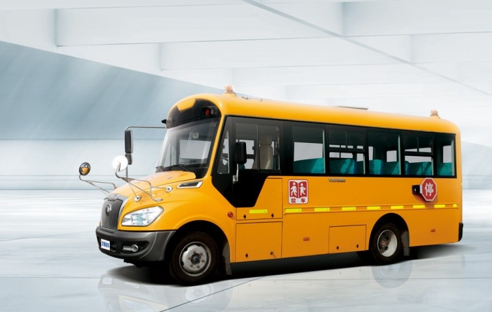 6 - 8 Meters School Bus Safety LHD 30 / 35 Seats Security Strengthen Hard Skeleton