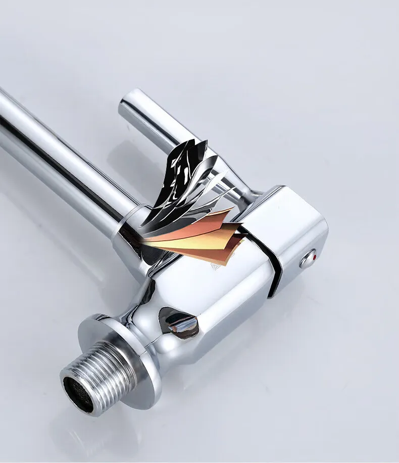 Single Handle Wall Mounted Cold Water Faucet Brass Body Kitchen Sink Tap For OEM Market