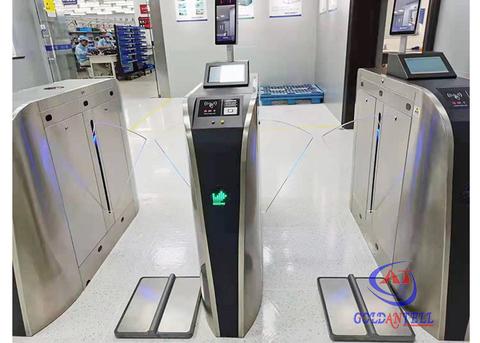 SUS304 Esd Flap Turnstile Intelligent Pedestrian Path Control Barrier Gate