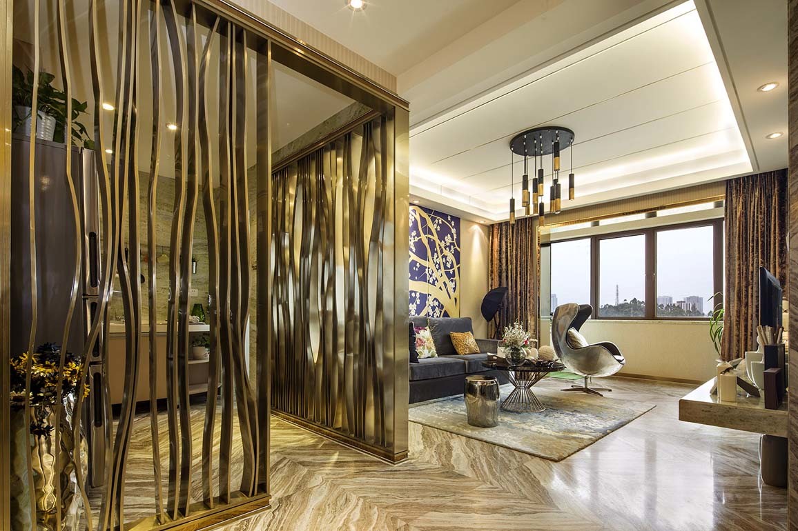 Antique Copper Stainless Steel Carved/ Engraved Mashrabiyia Panels For Hotels/Villa/Lobby Interior Decoration