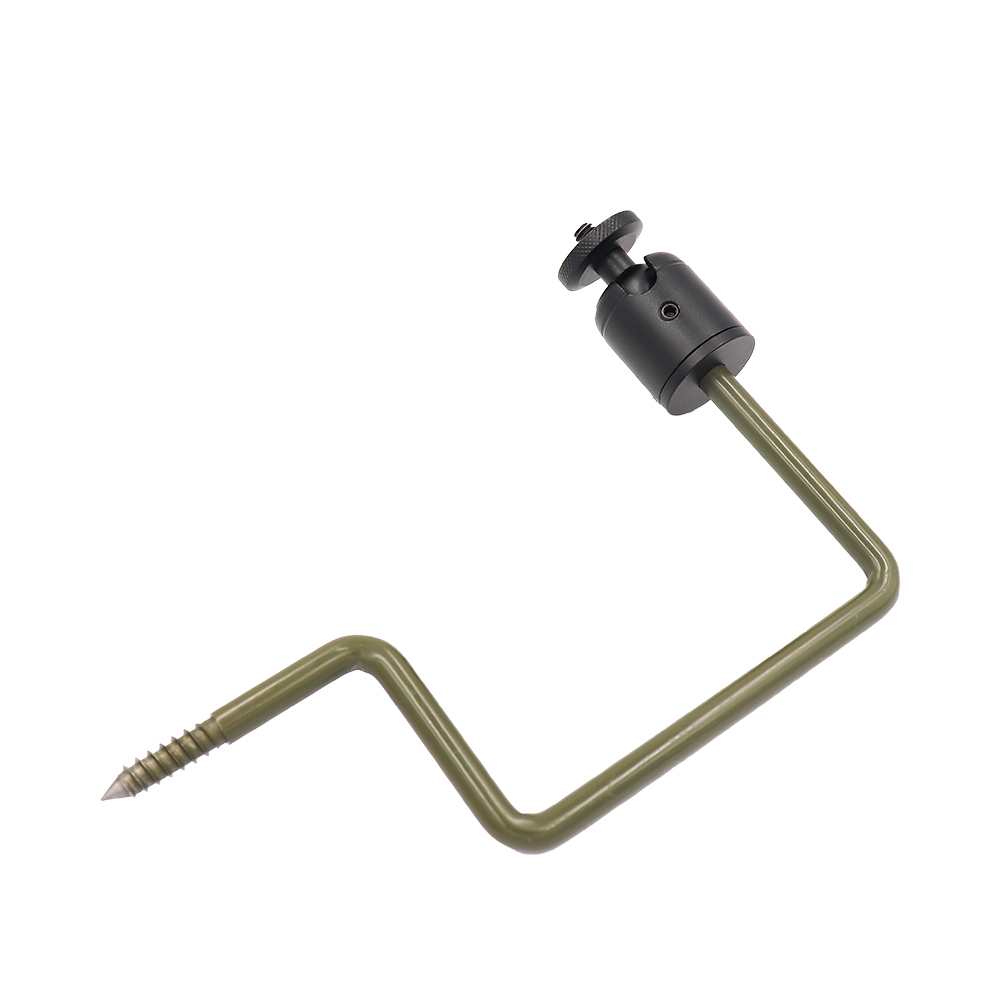 Black 360 Degrees Rotation Mounting Bracket Hunting Accessories Tree Screw