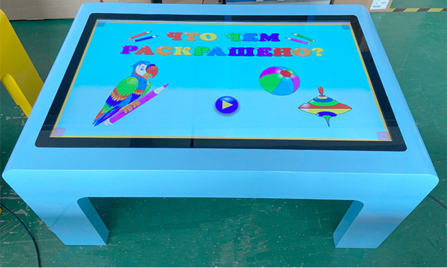 Interactive Kids Game Multitouch Table With Touch Screen Kids Education LCD Touchscreen Desk