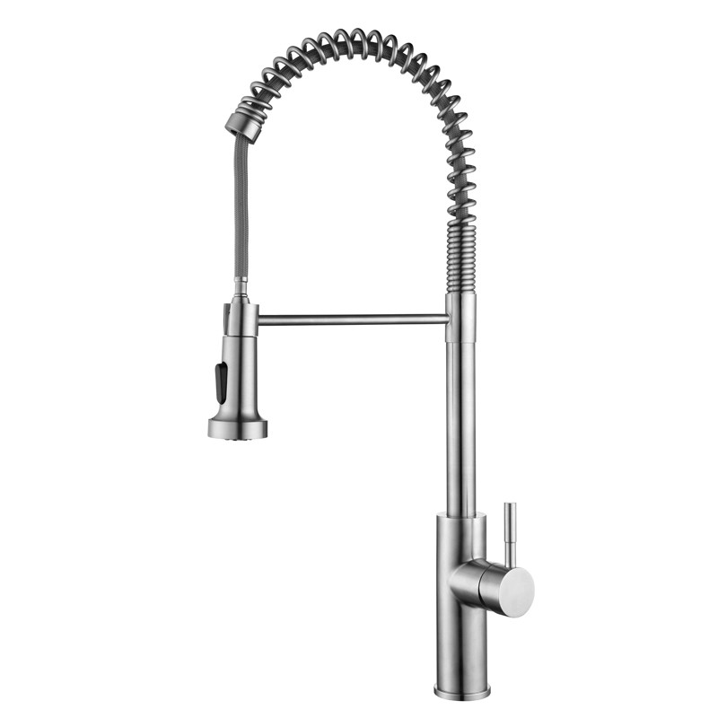 HOMEKA Coil Spring Kitchen Spray Taps 360 Degree PEX Swiveling Pull Out Hose