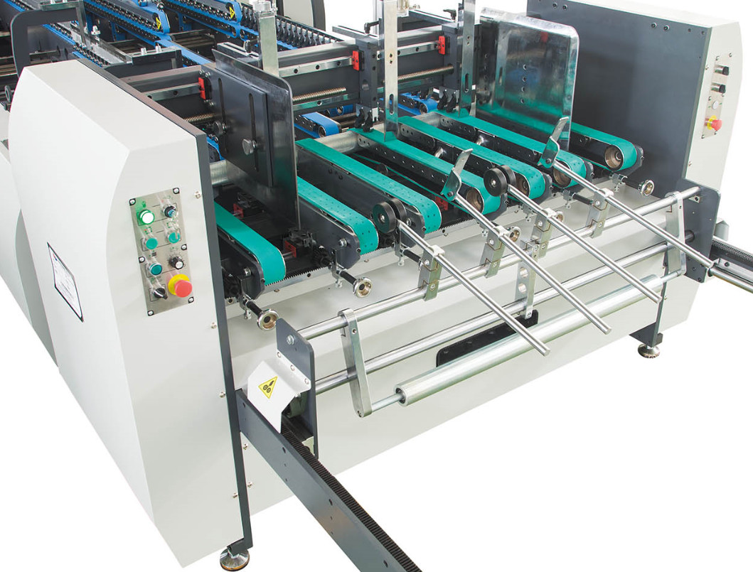 300-800gsm Five Layer Corrugated Carton Folder Gluer Automatic Folder Gluing Machine