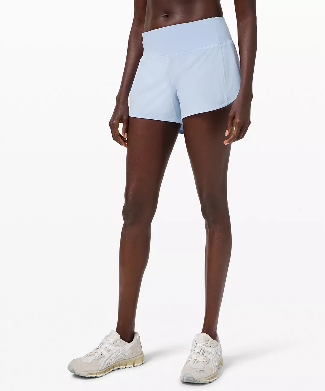 Women'S Work Out Shorts Zipper Phone And Key Pocket On Back Waist Band