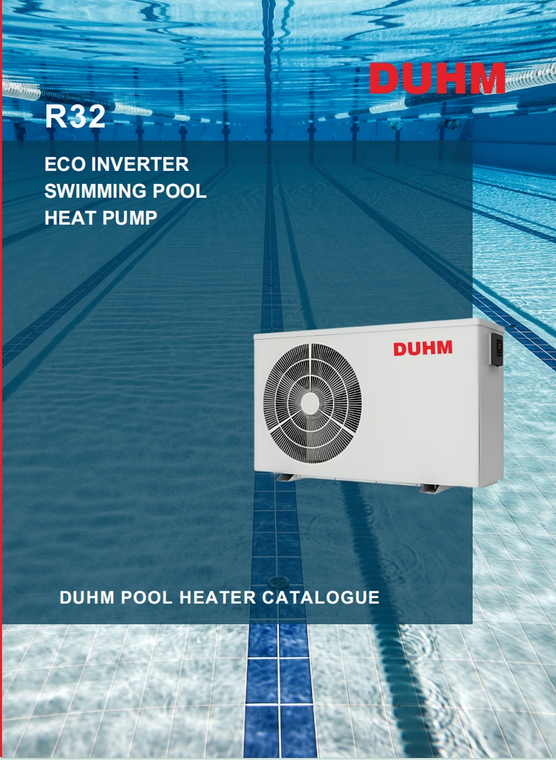 Smart R32 Swimming 21kw Pool Heat Pump Silk Screen Printing Portable 8~10m³/H Water Flow Rate