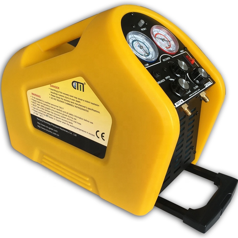 R123 R245fa Oil Less 2HP Refrigerant Recovery Charging Machine Low Pressure Refrigerant Chiller Recovery Machine