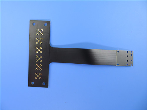 Single Layer Flexible Printed Circuit (FPC) With 1.0mm FR-4 Stiffener and Black Solder Mask for Wireless Module
