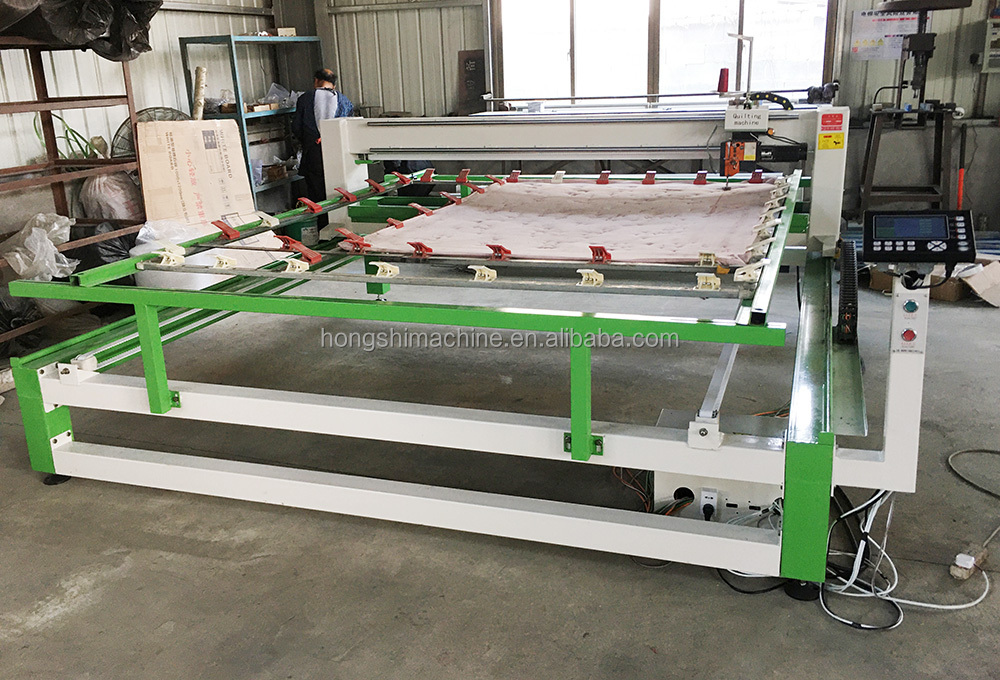 Moving head mattress automatic bed cover making machine home used cotton quilt textile shop use quilting machine