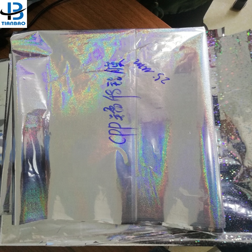 Soft PET Film Transparent Holographic Cold Lamination Film for Professional Finishing
